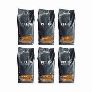 6x Pellini Cremoso 1 kg ziarnista