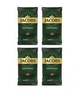 4x Jacobs Kronung 1kg ziarnista