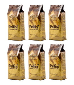 6x Pellini Aroma Oro Gusto Intenso  1kg ziarnista