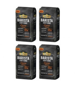 4x Jacobs Barista Crema Intense 1 kg ziarnista