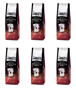 6x Bialetti Moka Cioccolato Kawa mielona 250g